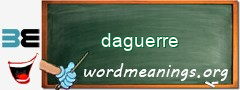 WordMeaning blackboard for daguerre